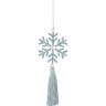 Подвеска снежинка HOUSE OF SEASONS, с кисточкой, голубая, 20*10*2см 85003